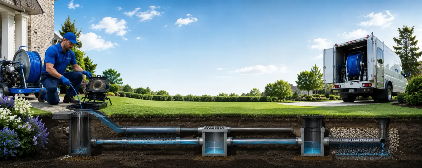 Outdoor drain cleaning information for Proctorsville, VT